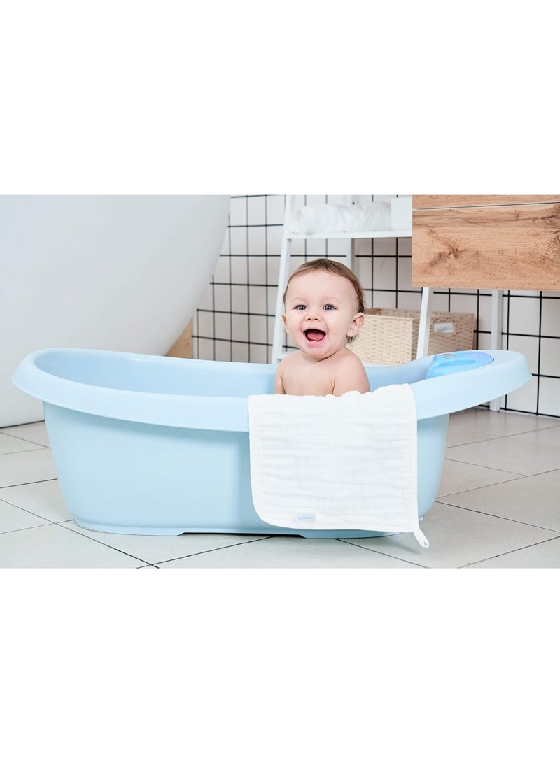 مناديل قطنية موسلي للرضع (6 قطع، بيضاء) - Image 3